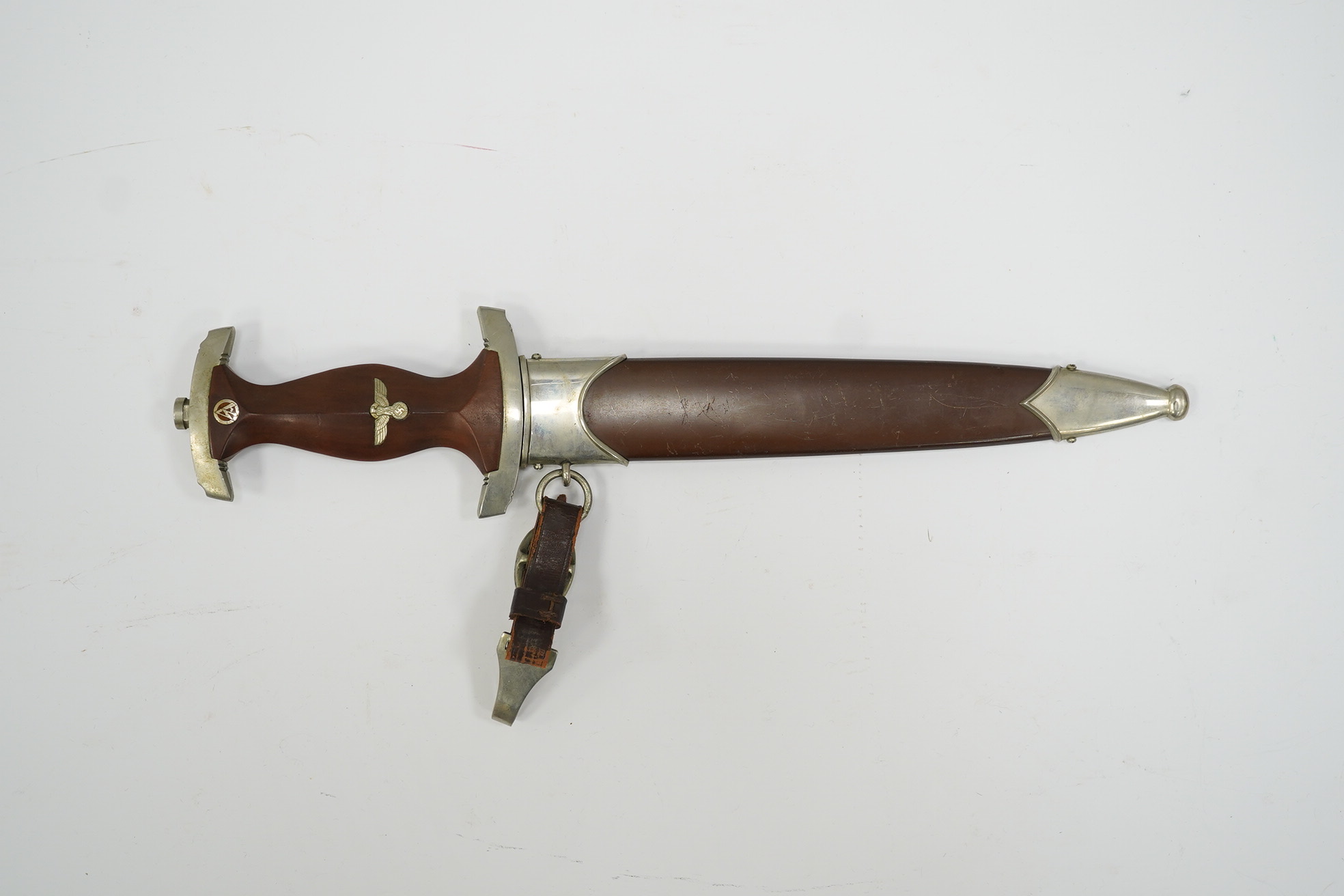 A WWII German S.A. dagger by Kuno Ritter, Solingen. Condition - fair to good